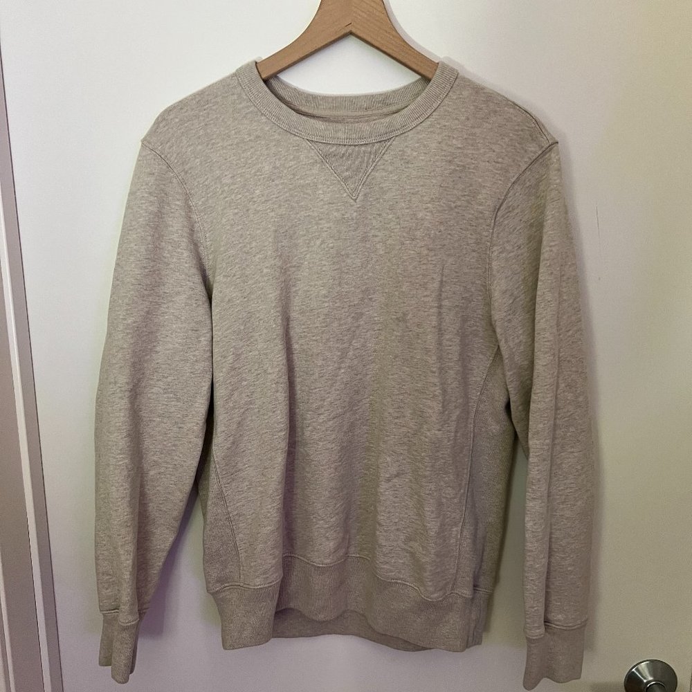 JCrew | Men's Crewneck Sweater | Heather Cream | Medium
